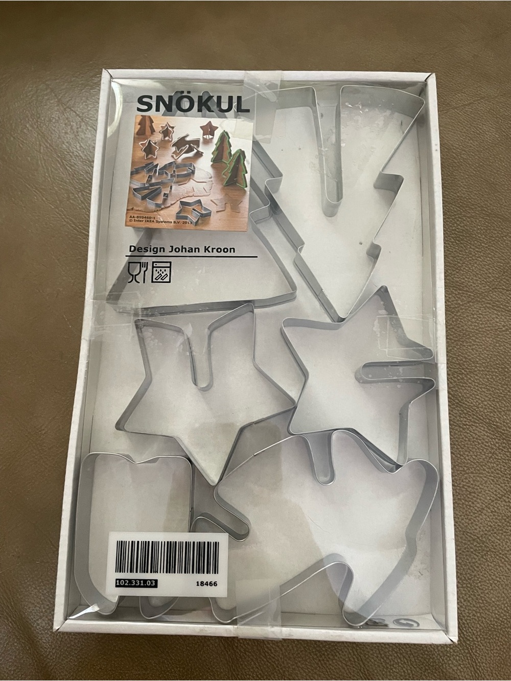 IKEA SNÖKUL Holidays Christmas Cookie Cutters by Johan Kroon Set of 6